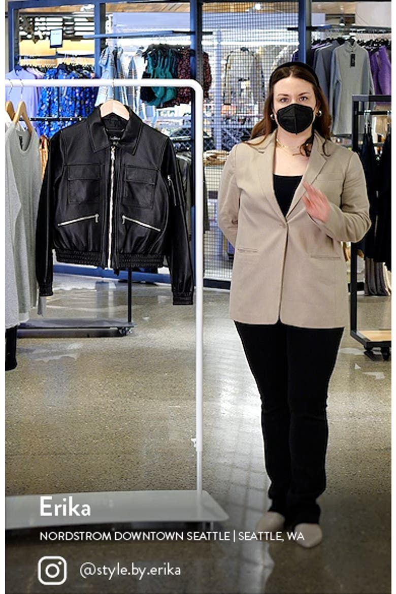 Leather Bomber Jacket video