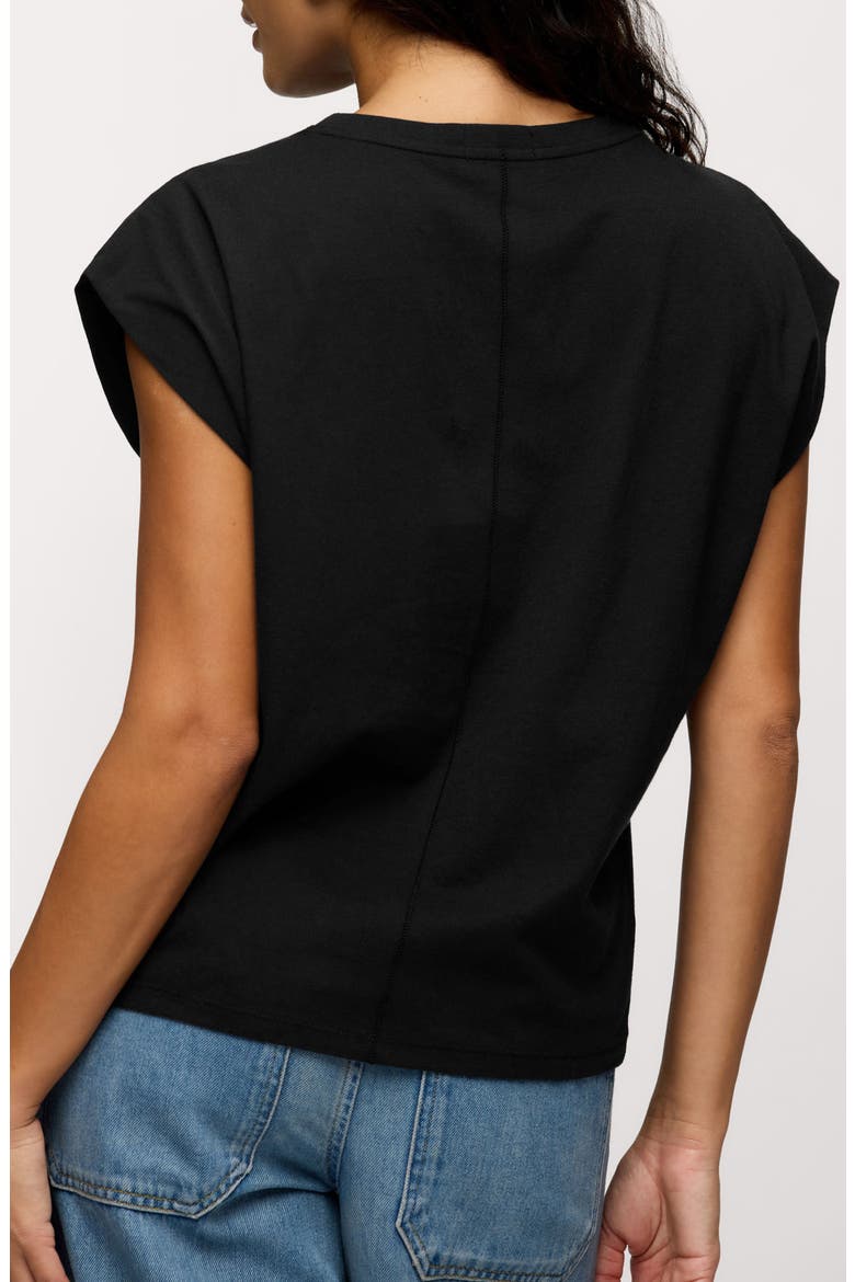Muscle Cotton T-Shirt, Alternate, color, BLACK