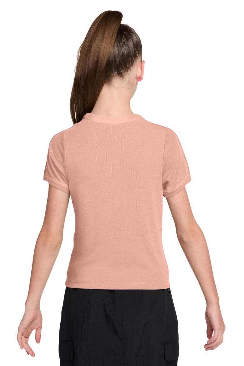 Kids' Sportswear Ringer T-Shirt, Alternate, color, 800 ARCTIC ORANGE/TURF ORANGE