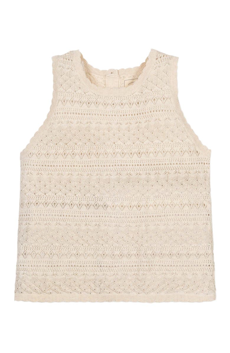 Hope & Henry Women's Organic Crochet Sweater Tank, Alternate, color, 