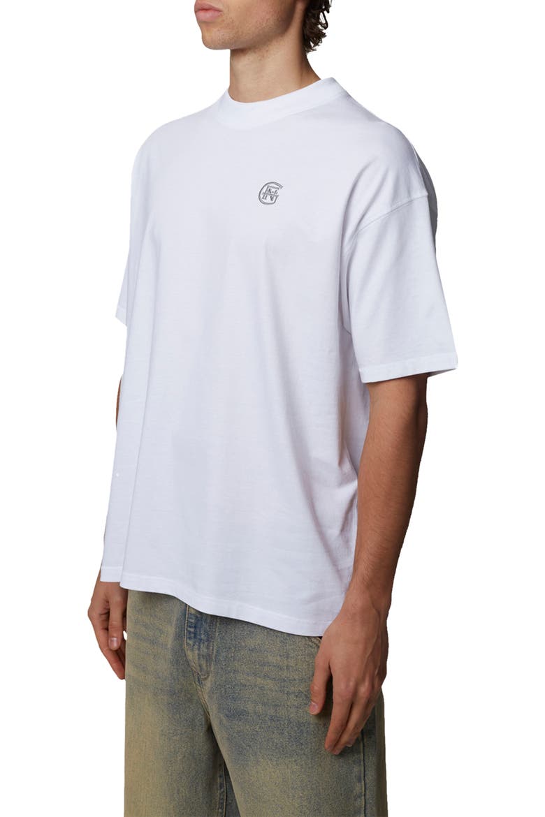 Oversized Halftone T-Shirt, Alternate, color, White