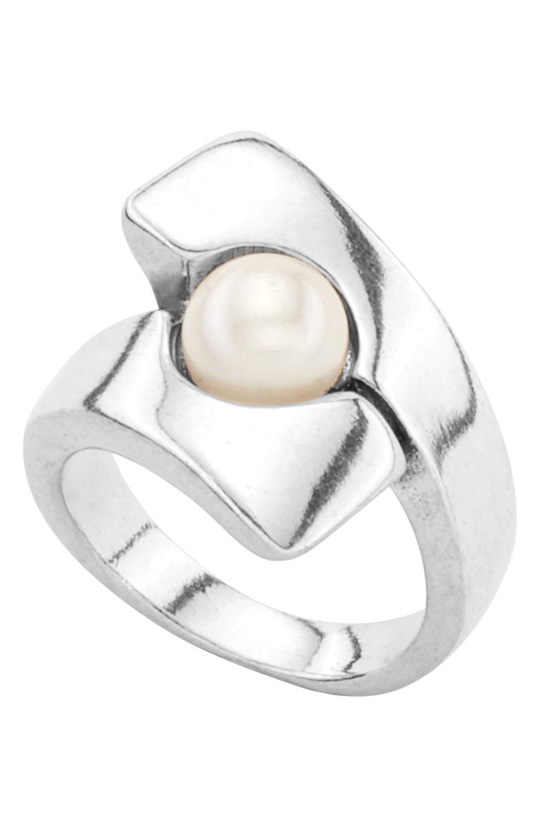 UNODE50 Poles Apart Imitation Pearl Ring, Main, color, 