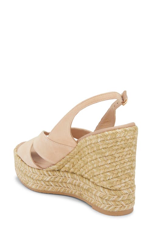 Stuart Weitzman Carmen Espadrille Wedge Sandal In Brown