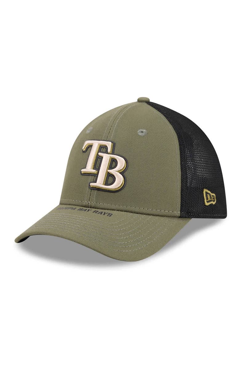 New Era Men's New Era Olive Tampa Bay Rays 2026 Armed Forces Day 39THIRTY M-Crown Flex Hat, Alternate, color, Olive
