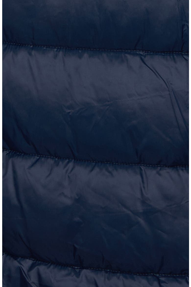 Mullein Faux Fur Trim Quilted Jacket, Alternate, color, DK NAVY
