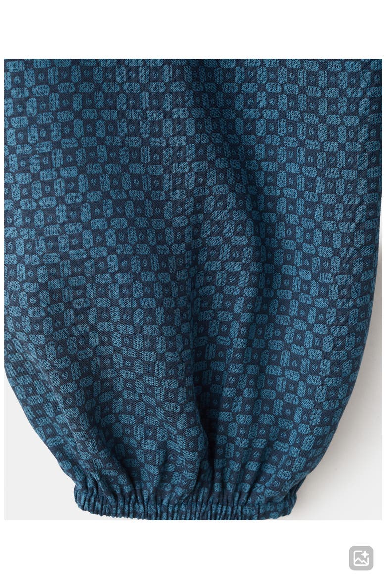Print Cutout Top, Alternate, color, NAVY