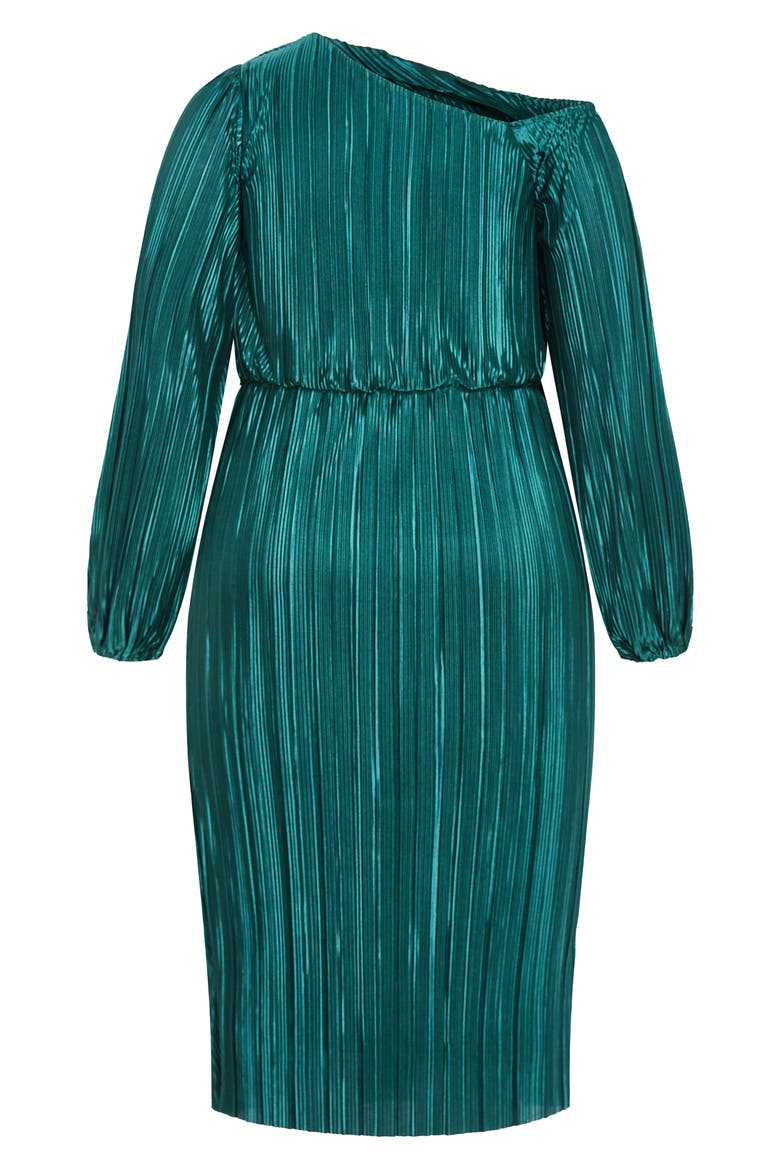Jay Long Sleeve Midi Dress, Alternate, color, JADE
