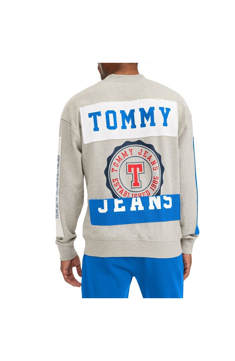 TOMMY JEANS Men's Tommy Jeans Gray Dallas Mavericks James Patch Pullover Sweatshirt, Alternate, color, Gray
