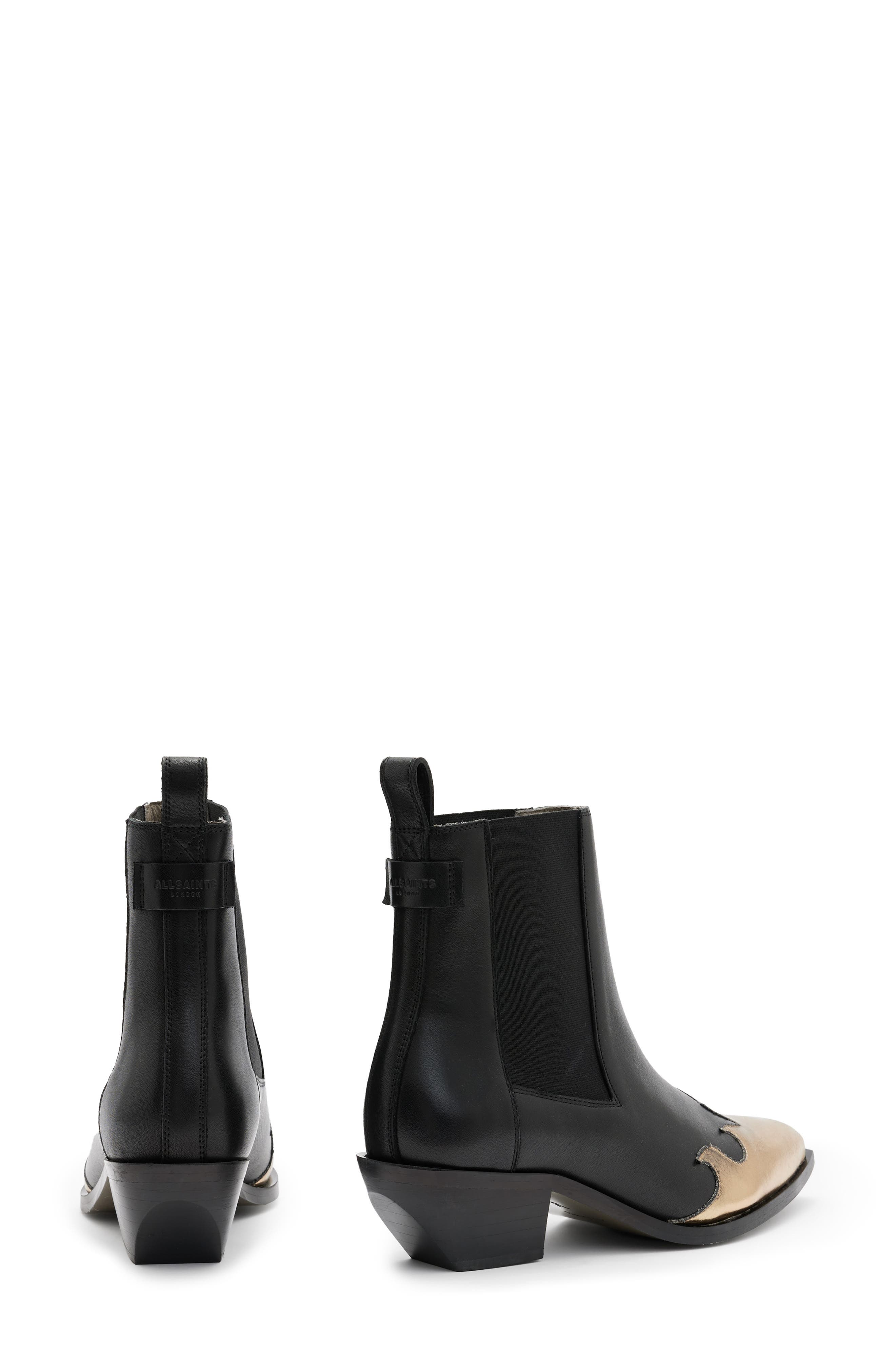 AllSaints Dellaware Pointed Toe Chelsea Boot, Alternate, color, 