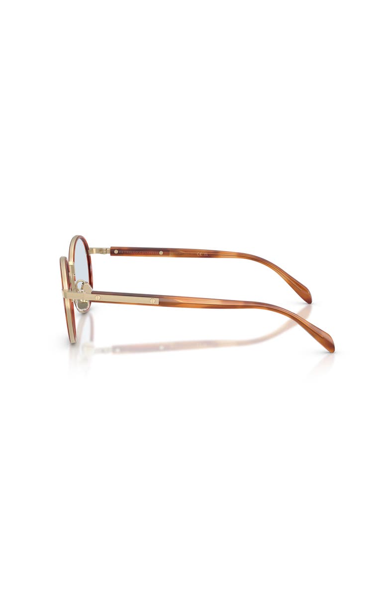 Brunello Cucinelli 48mm Round optical glasses, Alternate, color, Gold