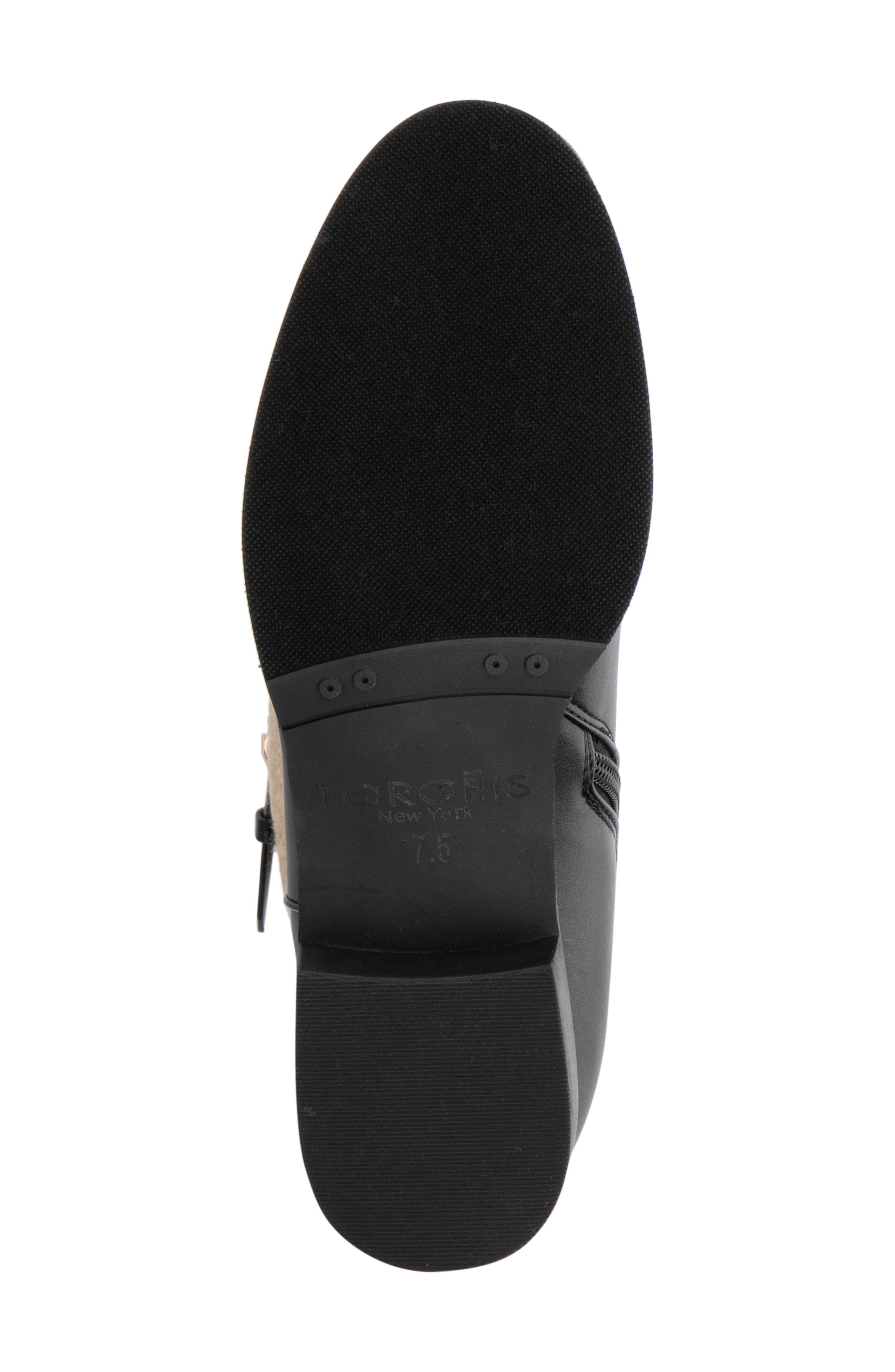 TORGEIS Misty Faux Fur Trimmed Tall Boot, Alternate, color, Black