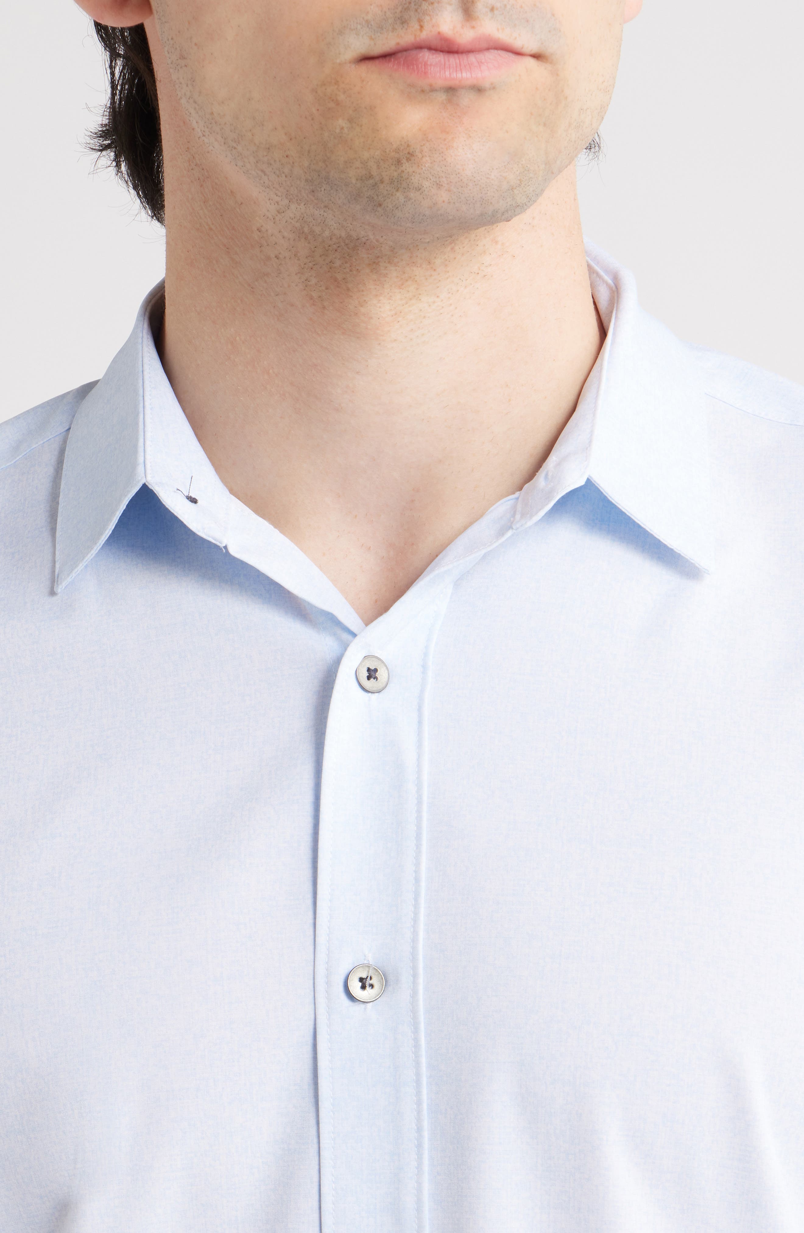 Trim Fit Short Sleeve Performance Button-Up Shirt - image 4