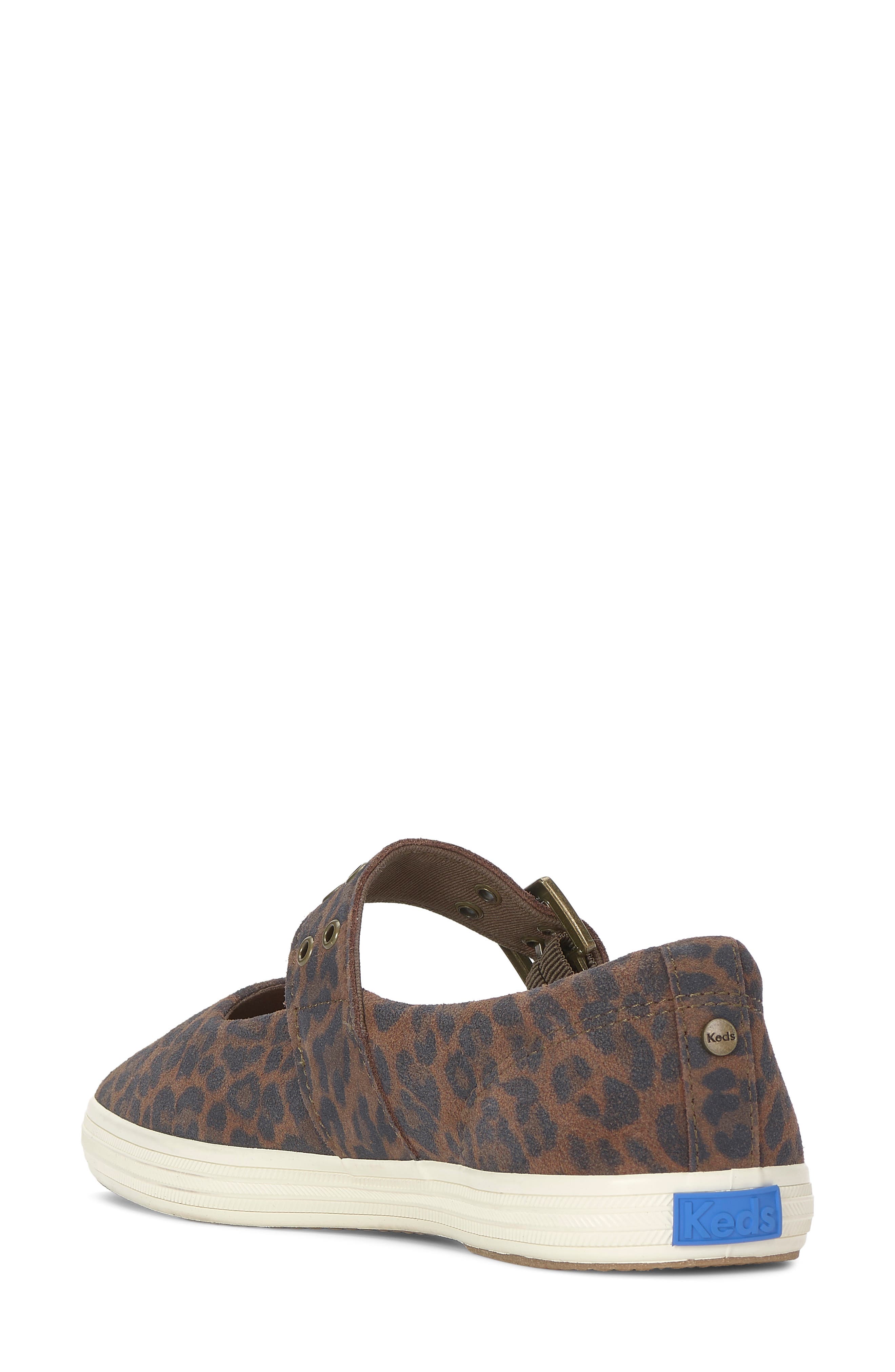 Leather Square Toe Mary Jane Sneaker, Alternate, color, DARK BROWN