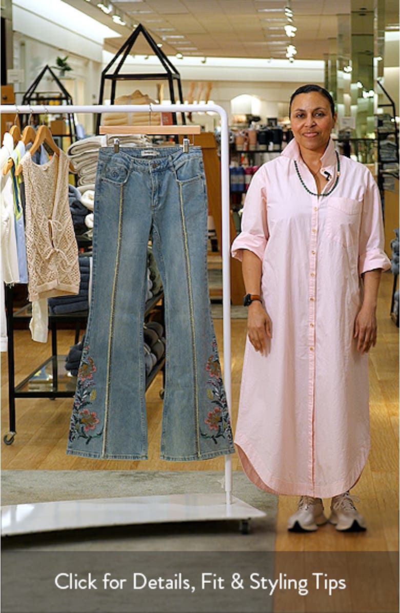 Embroidered Flare Jeans, sales video thumbnail