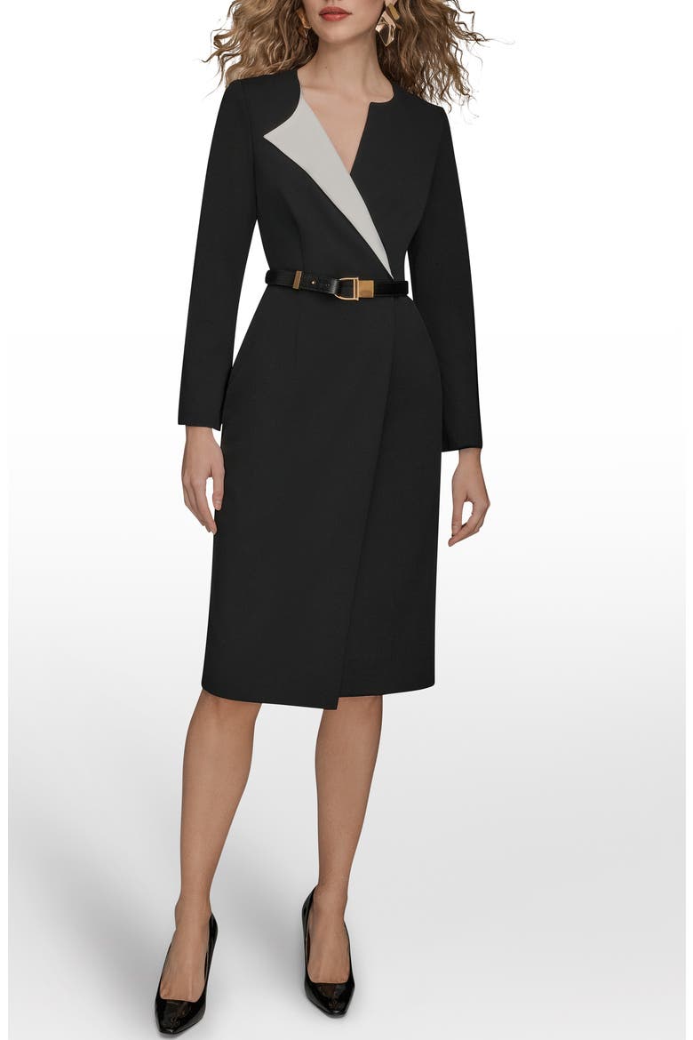 long sleeve collar dress Amazon.com: Long Sleeve Shirt Dress for Women, V Neck Button Aline Dress with Pockets Cocktail Party Work Office Business Midi Belt Dresses Black M : Clothing, Shoes & Jewelry