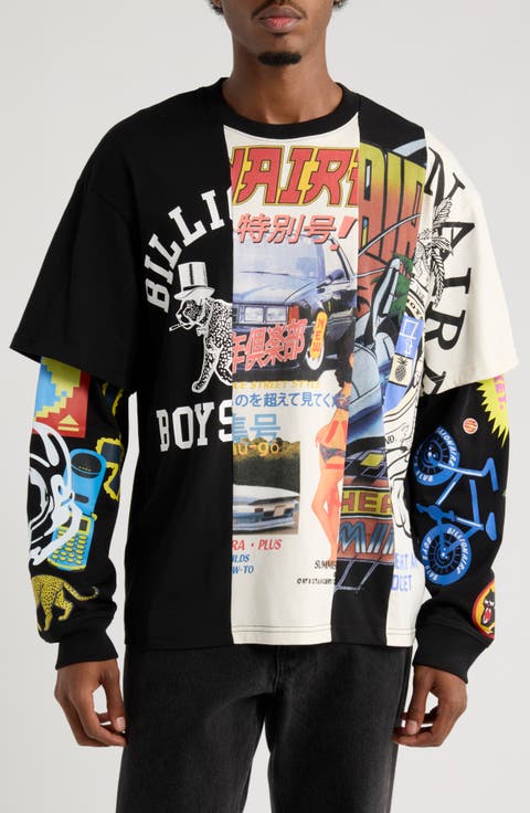 BB Original Patchwork Graphic Knit Shirt