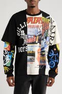 Billionaire Boys Club BB Original Patchwork Graphic Knit Shirt