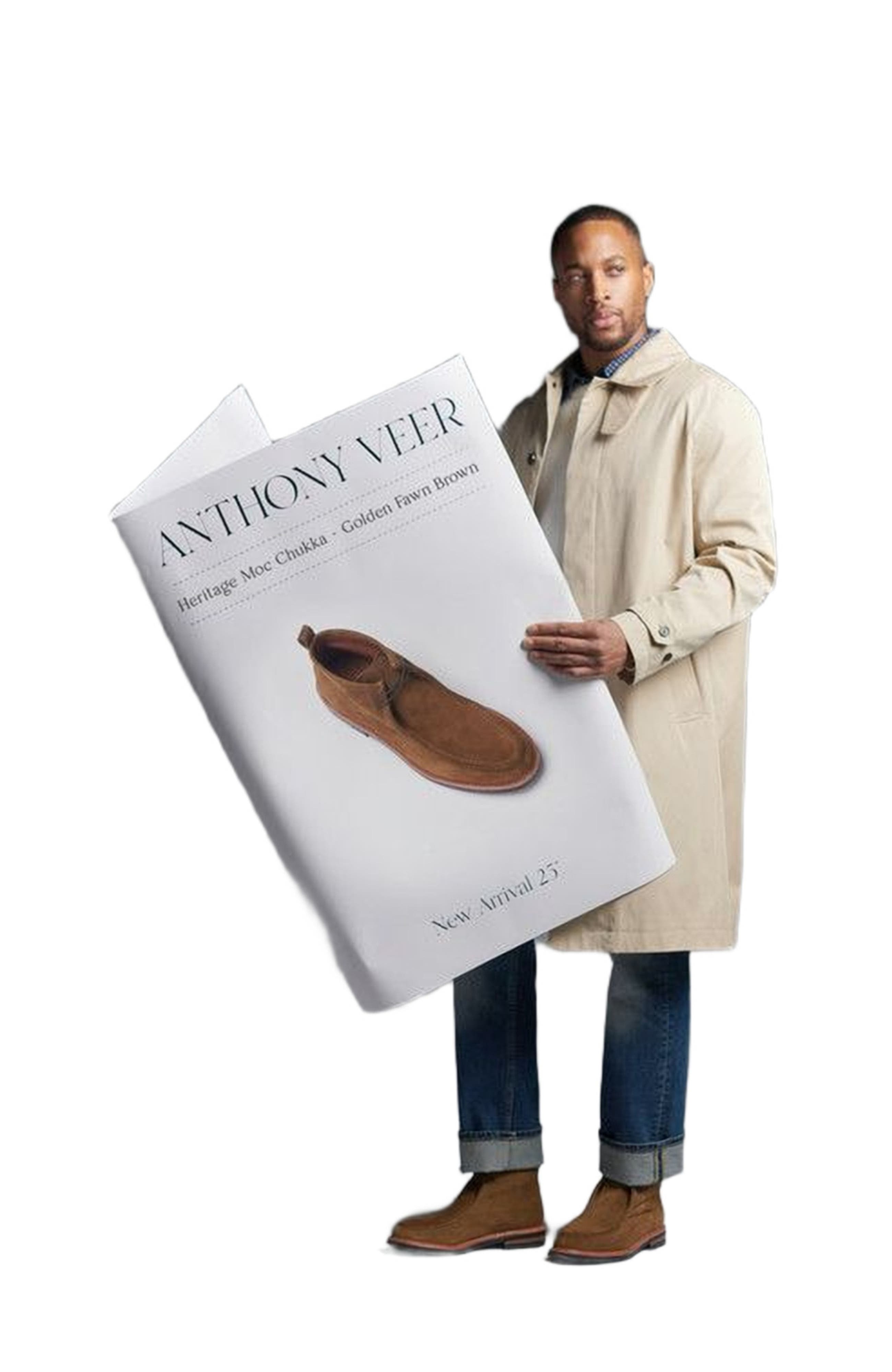 Anthony Veer Heritage Moc Chukka, Alternate, color, Golden Fawn Brown Suede