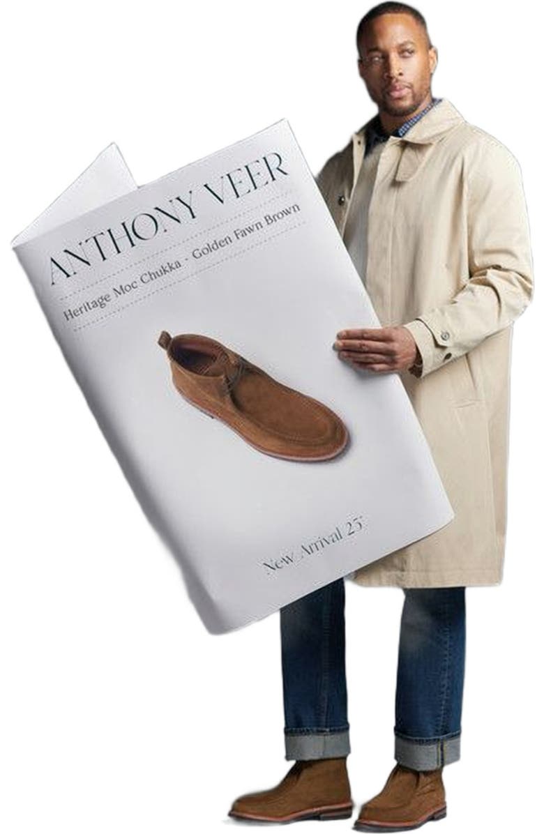 Anthony Veer Heritage Moc Chukka, Alternate, color, Golden Fawn Brown Suede