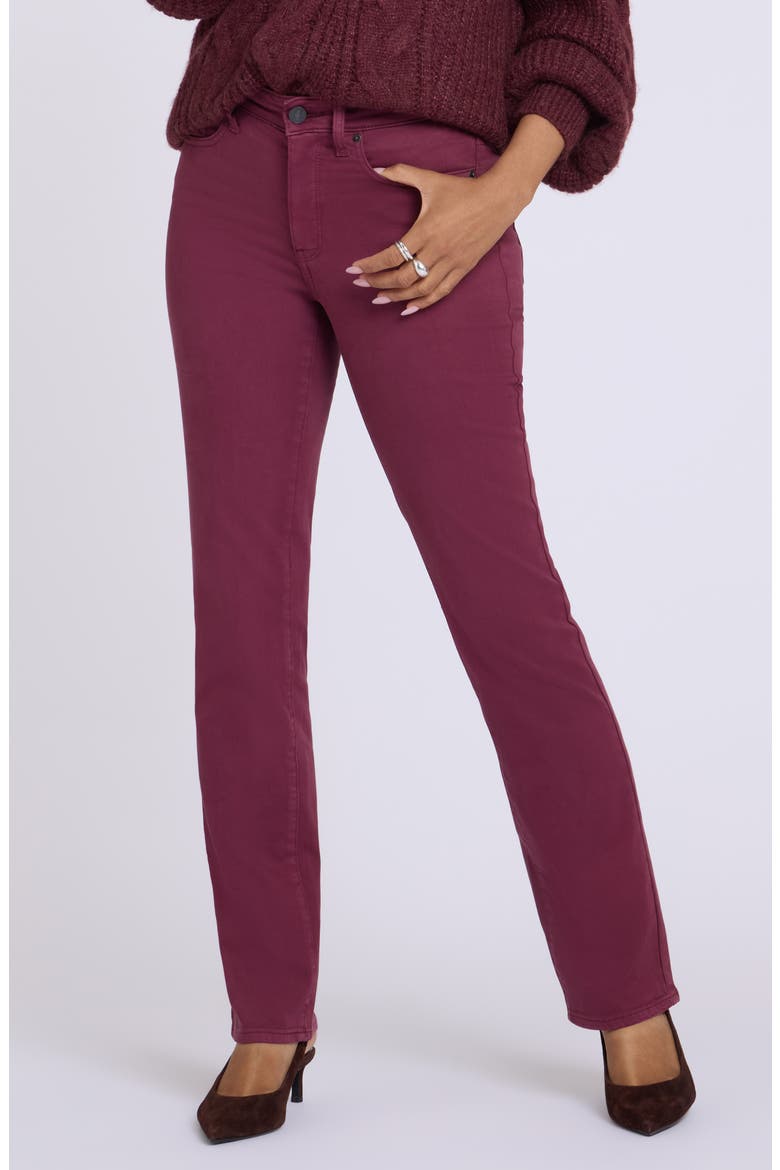 Marilyn Straight Leg Jeans, Main, color, TRUE BURGUNDY