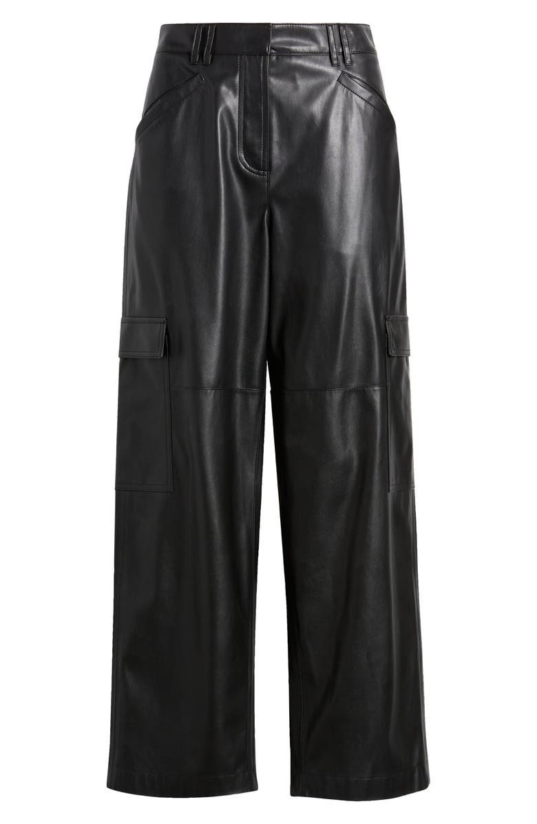 KOBI HALPERIN Faux Leather Cargo Pants, Alternate, color, 