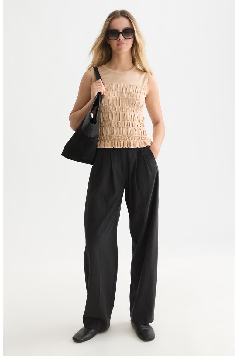 Smock Stitched Knit Tank, Alternate, color, SHIFTING SAND