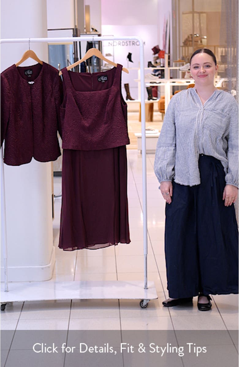 Jacquard Cocktail Dress with Jacket, sales video thumbnail