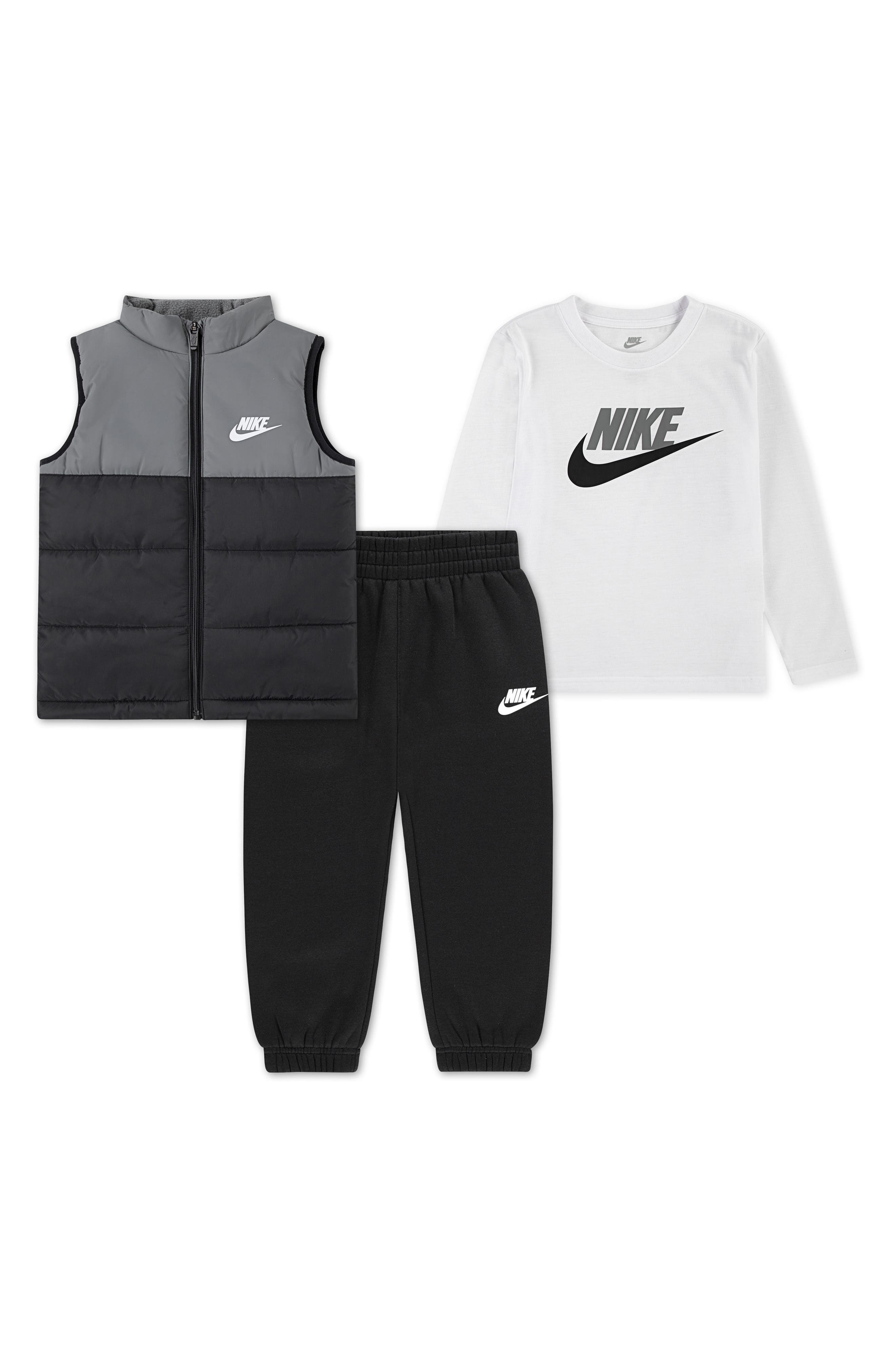 Kids' Long Sleeve T-Shirt, Vest & Joggers Set