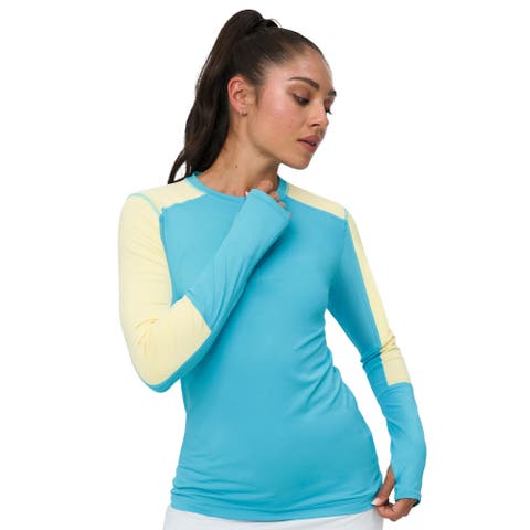 Women's Performance Quarter Zip Long Sleeve Crew Shirt