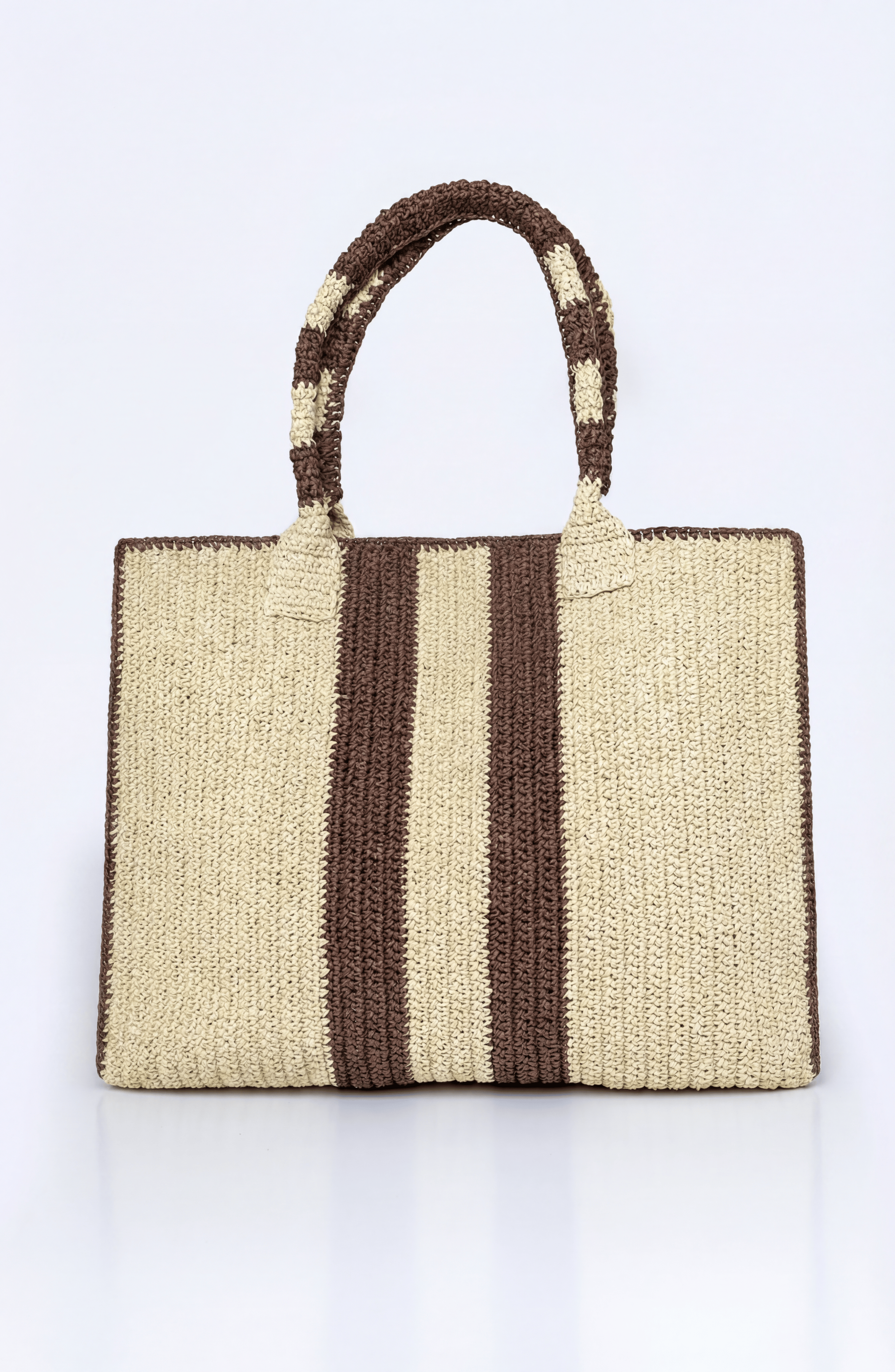 JURGI Riviera Stripe Bag, Alternate, color, Brown Stripe