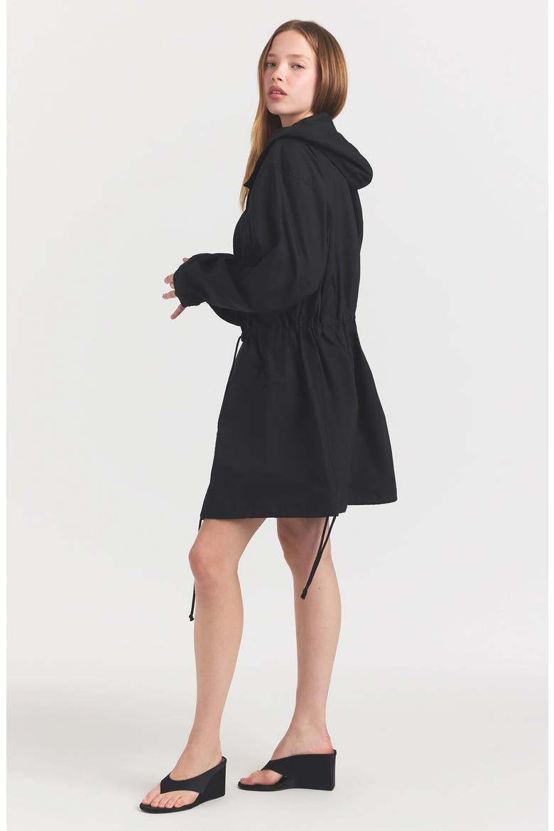 Swiss Cotton Oversize Anorak, Alternate, color, ONYX