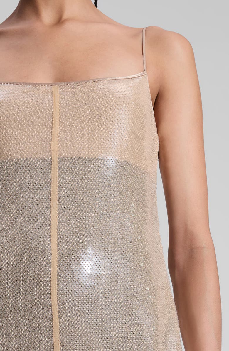 A.L.C. Danielle Sequin Cocktail Dress, Alternate, color, Clear