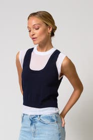Central Park West Coen Double Layer Sweater