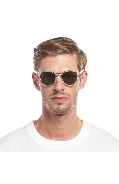 Le Specs Bandwagon 51mm Polarized Sunglasses In Crystal Clear/khaki Mono