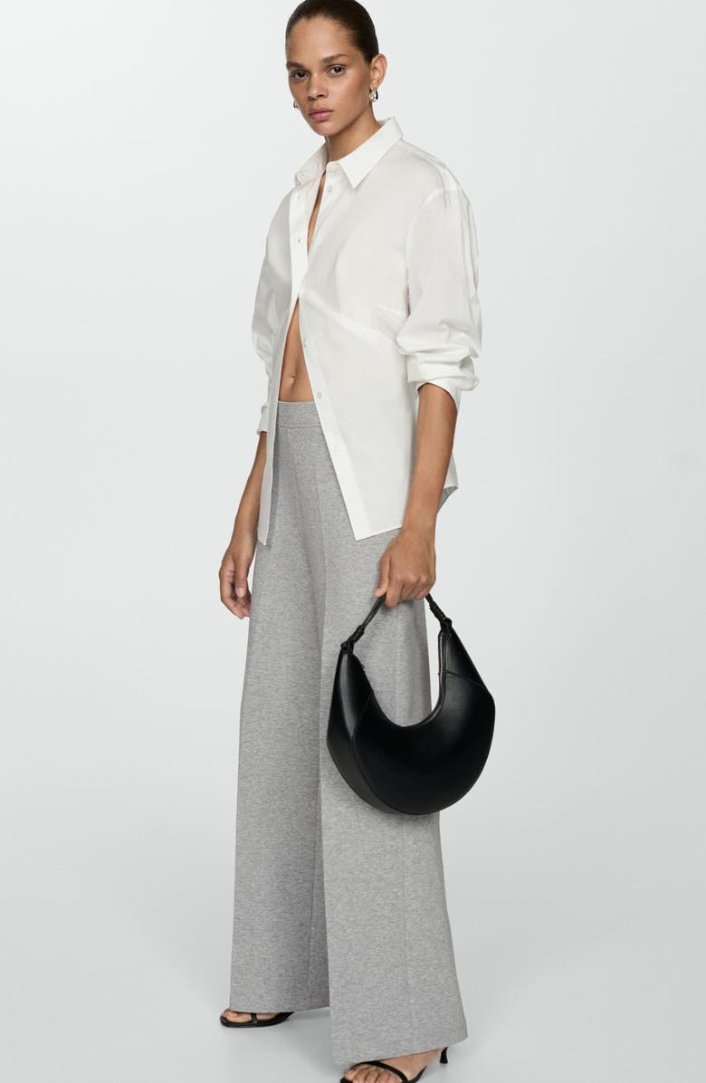 MANGO High Waist Wide Leg Pants, Alternate, color, 