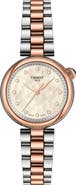 Tissot Desir Mother-of-Pearl & Diamond Two-Tone Watch, 28mm