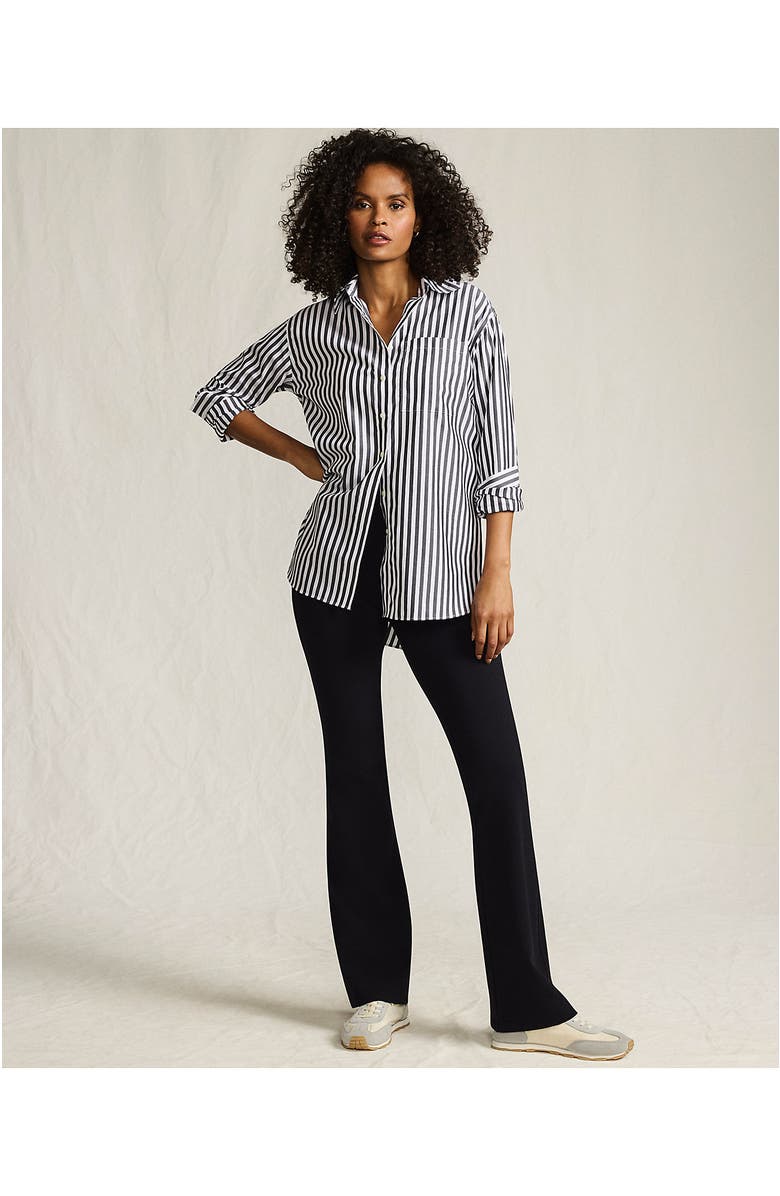 Lands' End Starfish High Rise Flare Pants, Alternate, color, Black