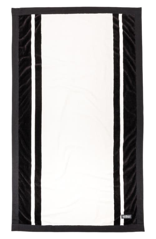 Business & Pleasure Business And Pleasure Co Coco Republic Beach Towel In Black White