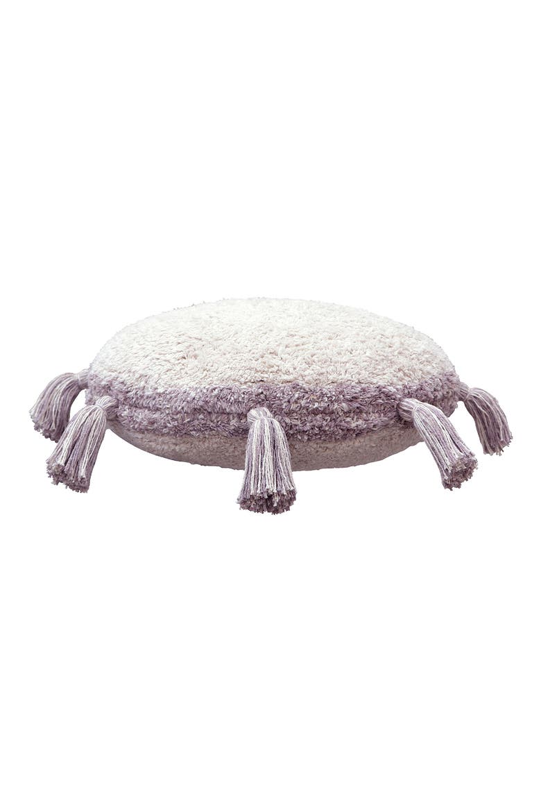 RugCycled Circle Floor Cushion, Alternate, color, NATURAL RUGCYCLED YARN