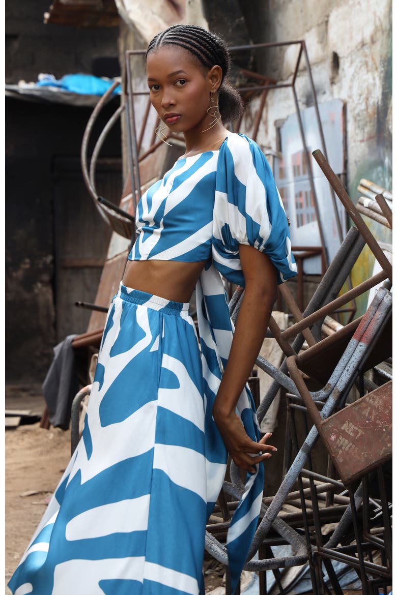 Zany Top, Alternate, color, Lava Blu
