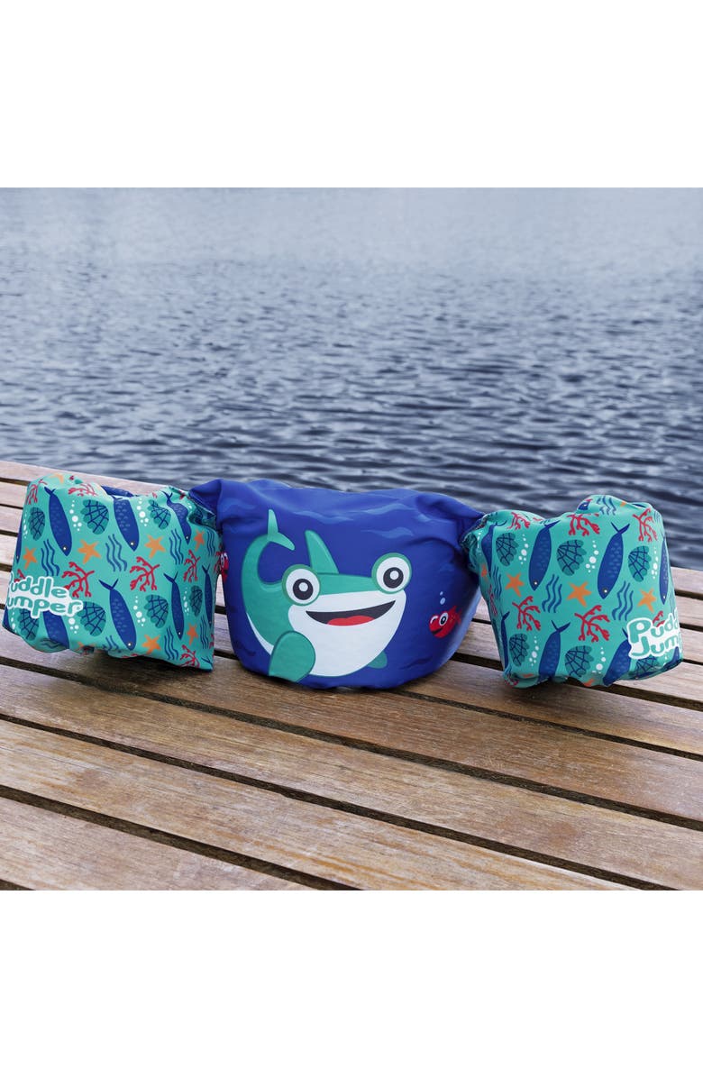 Puddle Jumper Child Deluxe Life Vest, Whale Shark, Alternate, color, Multicolored