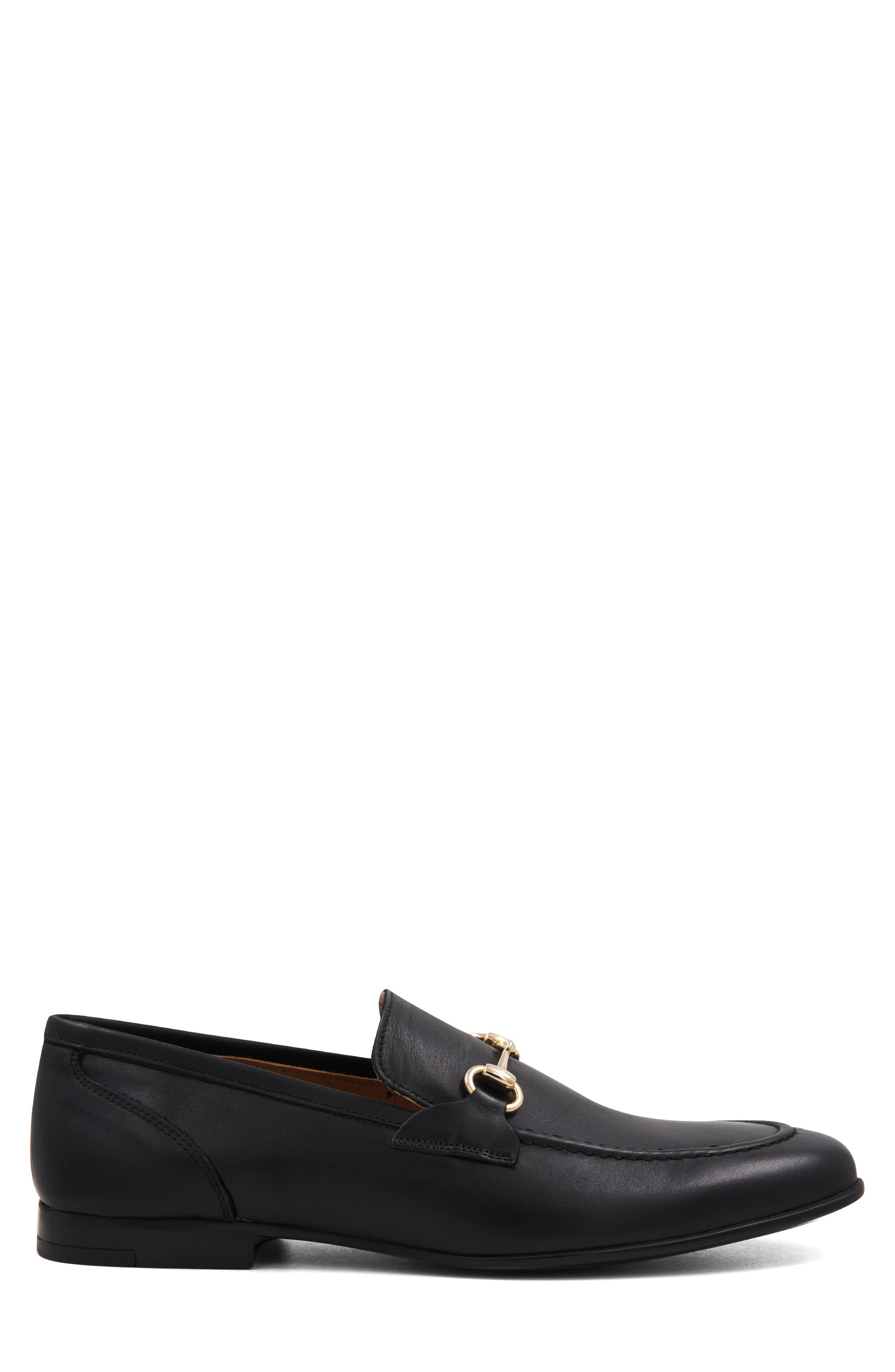 Bruno Magli Ferraro Apron Toe Bit Loafer, Alternate, color, Black