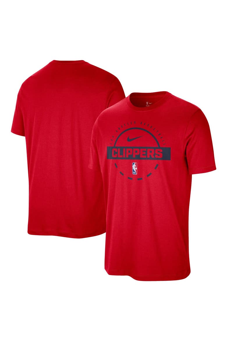 Men's Nike  Red LA Clippers Authentic Practice T-Shirt, Main, color, Red