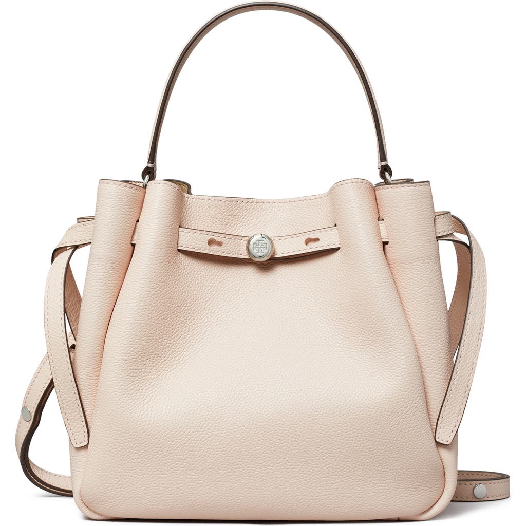 Shop Tory Burch Romy Pebble Leather Bucket Bag