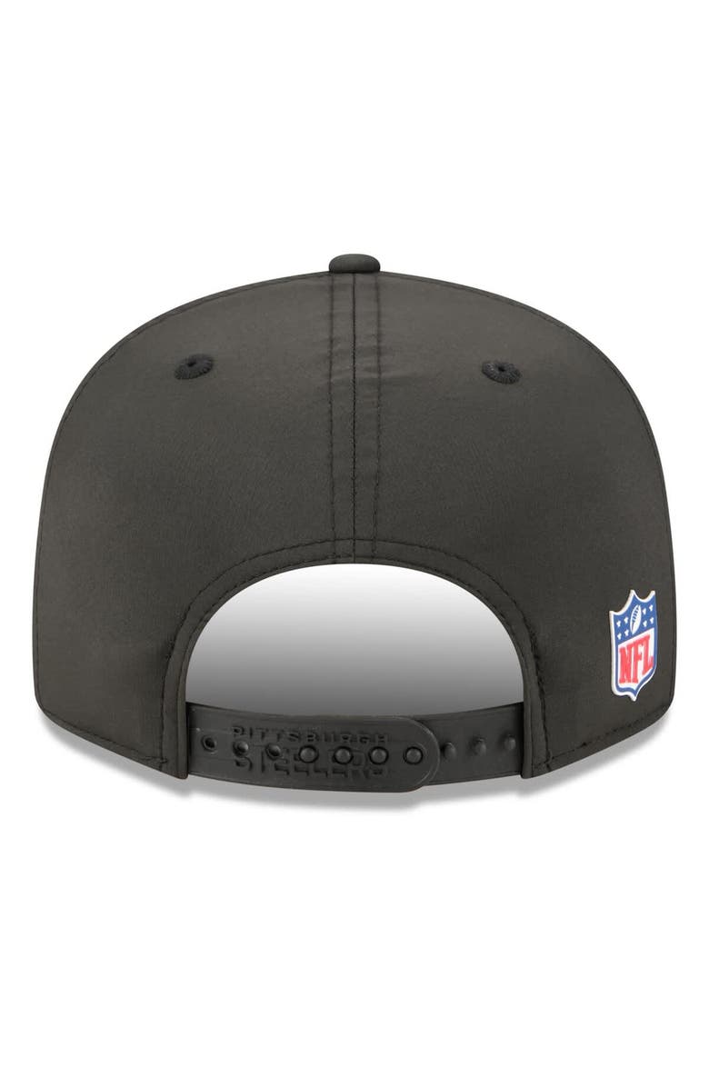 New Era Men's New Era Black Pittsburgh Steelers 2025 Sideline  Split Panel 9FIFTY Snapback Hat, Alternate, color, Black