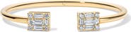 Mindi Mond Clarity Petite Diamond Open Bangle Bracelet