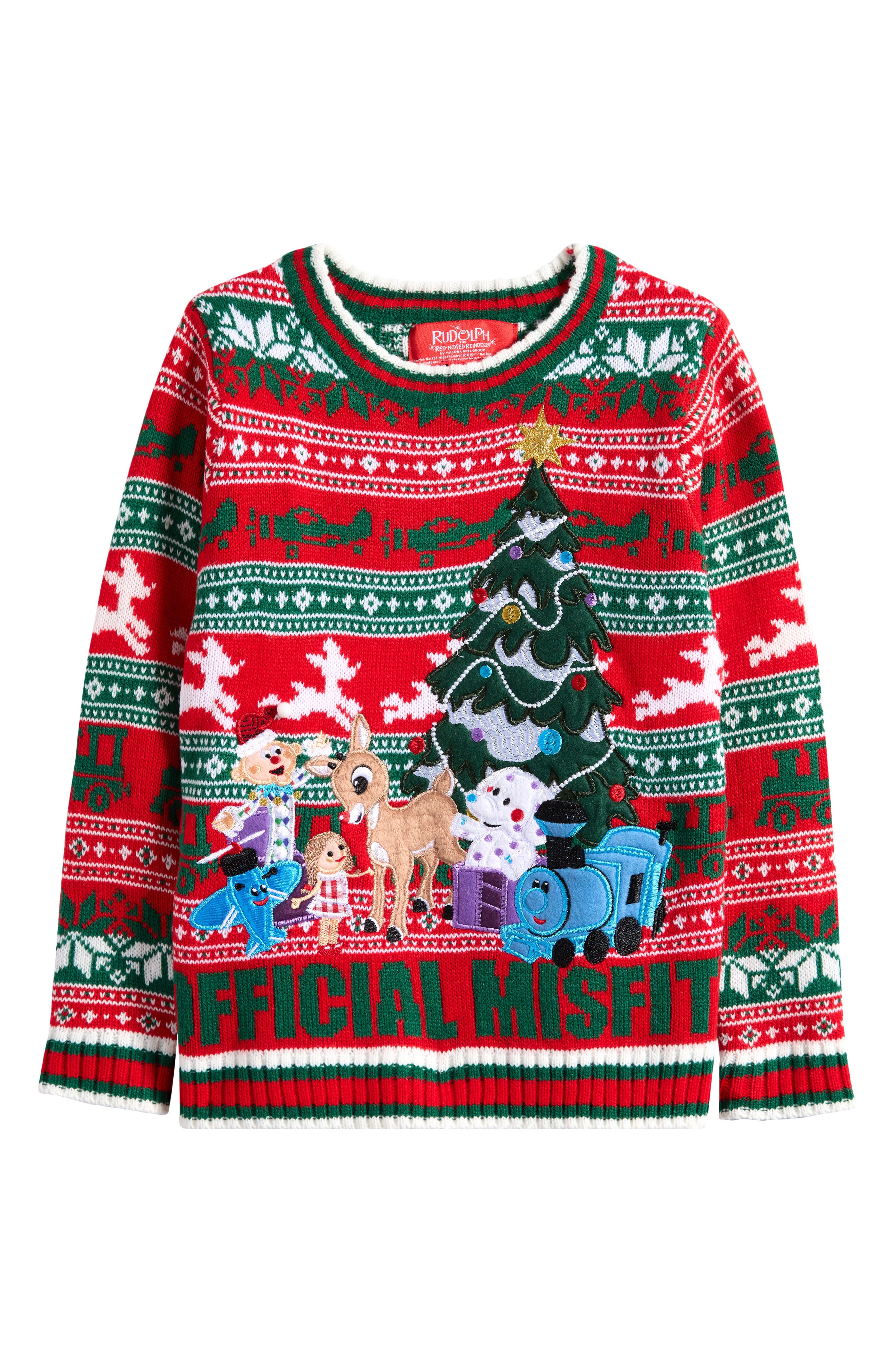 RUDOLPH THE RED-NOSED REINDEER Kids' Rudolph Misfits Sweater