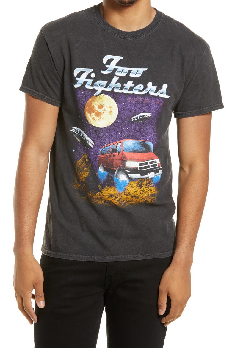 Live Nation Graphic Tees Foo Fighters Moonlight Tee, Main, color, BLACK