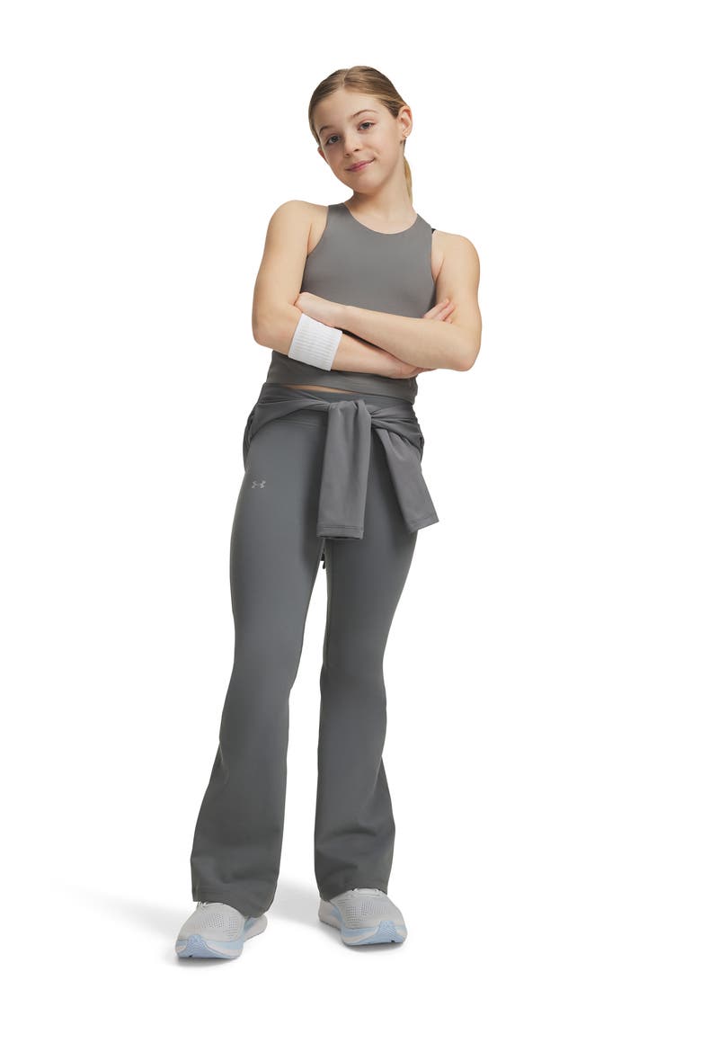 Kids' Motion Flare Leggings, Alternate, color, CLAY GREEN