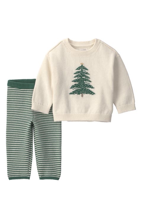 Christmas Tree Sweater & Leggings 2-Piece Set